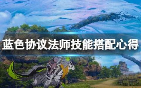 《蓝色协议》法师技能搭配心得 法师技能怎么搭配？