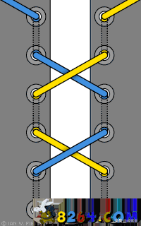 鞋带的穿法（长鞋带的24种系法图解）