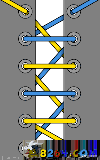 鞋带的穿法（长鞋带的24种系法图解）