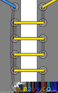 鞋带的穿法（长鞋带的24种系法图解）