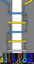 鞋带的穿法（长鞋带的24种系法图解）