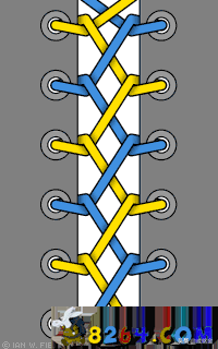 鞋带的穿法（长鞋带的24种系法图解）